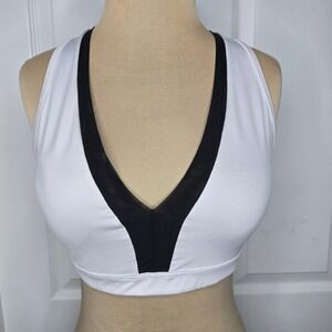 Victoria‎ Sport Sports Bra Black White Strappy Back Activewear L/G